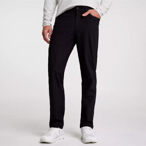 VRST Men's 36x32 Pure Black Commuter 5 Pocket Skinny  N3-40